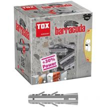 TOX Spreizdübel Barracuda 5x25 mm – 100 Stück – Nylon – Dübel-Ø 5 mm – Schraubengröße 3,0-4,0 mm – Haltewerte für Vollbaustoffe