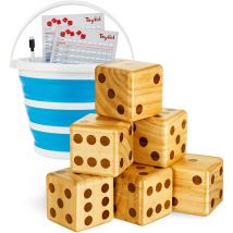 Toyfel - Chuck Juego de Dados xxl – Juego para Interior y Exterior para Niños y Adultos