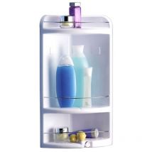 Toyma - rinconera baño star blanca , Rinconera baño Star blanca. -Marca: . -Para artículos de baño. -Con ranuras para escurrir el agua. -Con rejilla