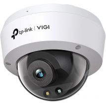 Tp-link - vigi Caméra de sécurité réseau dôme intelligente 5 mp, pleine couleur, détection ai, H.265+, wdr 120 dB, IK10, IP67, PoE/12 v dc, audio