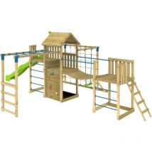 Tp Toys Wolkenkratzer 7 Spielturm Mit Rutsche, Schaukel Und Klettergerüst