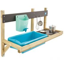 Tp Toys - Holz Matschküche Mops Deluxe Wandmodul Natur 36x81x56 cm