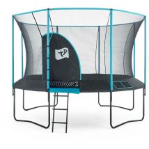 Tp Toys - Trampolin Genius 12 Inkl. Sicherheitsnetz Schwarz/blau 365x365x269 Cm