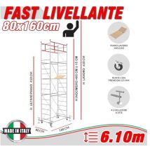 Trabattello Fast Livellante Altezza Lavoro 6,10 Metri