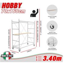 Trabattello Hobby Altezza Lavoro 3,40 Metri