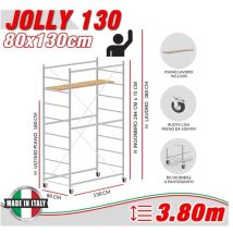 Trabattello JOLLY 130 Altezza lavoro 3,80 metri