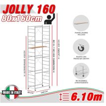 Trabattello Jolly 160 Altezza Lavoro 6,10 Metri