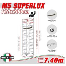 Scedil - Trabattello M5 superlux Altezza lavoro 7,40 metri