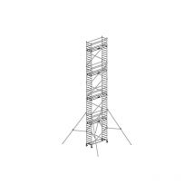 Geruest Experten - Torre mobile 4 piani - Altezza max. di lavoro 13.90m - 7225120