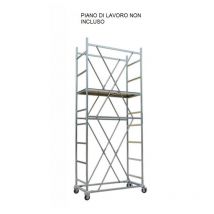 Trabattello Real Plus Zincato Altezza 377 cm - Altezza Struttura 204 cm- NON COMPRESO PIANO DI LAVORO