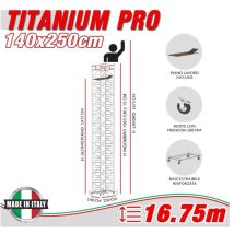 Scedil - Trabattello titanium pro Altezza lavoro 16,75 metri