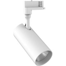 Ideal Lux – Proiettore cilindrico Smile 30W 4000K CRI80 Angolo 36° in alluminio per installazione su binario