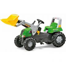 Rolly Toys - Tracteur à pédales rt avec chargeur frontal, siège réglable, pneus à chambre à air