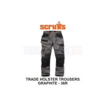 Scruffs - Workshop Trade Holster Durable Trouser Graphite Size 36R - T55197