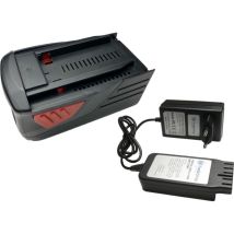 2in1 Set: Li-Ion Akku 36V / 5000mAh + Ladegerät kompatibel mit Hilti TE6A, TE7A, TE6, TE7, TE300, TE60, TE6-A Li, te 60-A36, TE6-A36 - Trade-shop