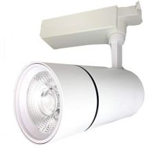 Tradeshop - Trade Shop - Faretto Da Binario Led Cob 30 w Bianco Faro Soffitto Proiettore Luce F-30w-07ac -