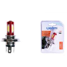 Trade Shop - H4 LED-LAMPE FÜR MOTORRÄDER ROT WEISS LICHT 6500K 5W LANGE LEBENSDAUER XC-1291 -