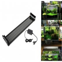 Trade Shop - Lampada 24w Luz Plafoniera Allungabile Estendibile 48 Leds Per Acquario 60-80cm -