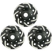 Trade-Shop V-Segment Diamant Schleifteller / Schleiftopf 125 x 22,2mm kompatibel mit DeWalt Eibenstock Festool Hilti Flex Collomix Schleifer Fräse