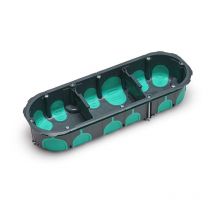 Tradeforce - Boite d'appareillage etanche a l'air re 2020 3 postes diam67 68 prof 40mm