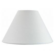 Traditional 10 White Cotton Coolie Lampshade Suitable for Table Lamp or Pendant by Happy Homewares White