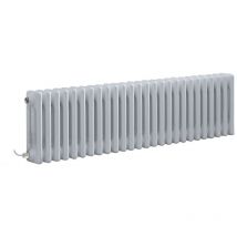Regent Radiatore Termoarredo Elettrico di Design Orizzontale - Termosifone Bianco -3 x 26 Colonne - Senza Termostato - 300 x 1190 x 100mm