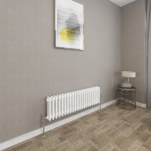 SKY - Traditional Cast Iron Style Radiator Horizontal 3 Column White 300x1010mm