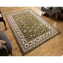 Flair Rugs - Traditional Oriental Classic Design Quality Sherborne Rug in Green 160x230 cm (5'3''x7'7'')