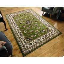 Flair Rugs - Traditional Oriental Classic Design Quality Sherborne Rug in Green 80x150 cm (2'6''x5'0'')