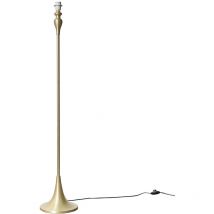Minisun - Traditional Spindle Design Floor Lamp Base - Gold / Brushed Chrome