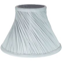 Traditional Swirl Designed 14 Empire Lamp Shade in Silky Grey Cotton Fabric by Happy Homewares