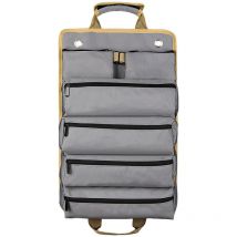 Tragbare Hardware-Tasche mit großer Kapazität, verdickte Elektriker-Zimmerei-Werkzeugtasche, Werkzeug-Aufbewahrungstasche, grau