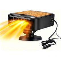 Tragbarer Auto-heizlüfter, 200 W Schnellheizung, Entfroster, Entfeuchter, 2-in-1-heizung, Kühlung, Trocknung, 360° Drehbarer Ventilator, 