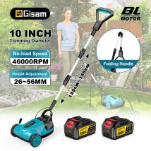 Tragbarer Elektrischer Rasenmäher 10", 46.000 U/min, Bürstenloser Motor, Rasentrimmer, Makita 18v Akku