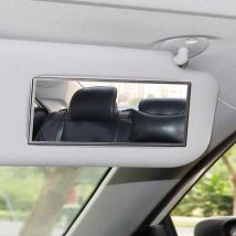 Tragbarer, Selbstklebender Kosmetikspiegel Aus Edelstahl Für Den Fahrzeuginnenraum