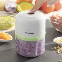 Mini Echoppie Tragbarer, wiederaufladbarer Zerkleinerer, praktisch und vielseitig, ideal zum Zerkleinern von Obst, Gemüse, Trockenfrüchten, 3 Klingen