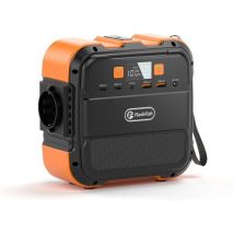 Ff Flashfish - Tragbares 120-W-Kraftwerk von Flashfish, 98 Wh/26400 mAh Solargenerator, Notstrombatterie mit AC/DC/Typ-C/USB/Taschenlampe,