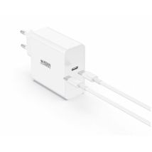 Tragbares Ladegerät – Urban Factory – 65 W – 3250 mAh – USB-C – 2 m – Weiß