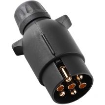 Sjlerst - Trailer Plug Adaptateur de remorque, 12V 7 Broches Prise électrique de remorque Adaptateur de connecteur de câblage en Plastique de Type n
