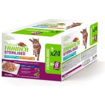 Natural Trainer Gatto 24x85gr Sterilised Tacchino&Merluzzo