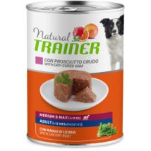 Natural Trainer – Cibo umido per cani adulti – 400 gr – Suino, Pollo, Riso, Umidità 82%, Proteina grezza 7%