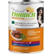 Cane Sensitive Medium Maxi No Gluten 400gr Agnello e Cereali Integrali - Trainer