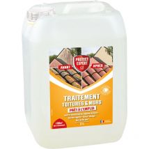 Protect Expert - AMTPB5- Traitement Toitures Et Murs -Algues & Lichens - Prêt-À-L'Emploi - Bidon 5 Litres - Un seul traitement par an