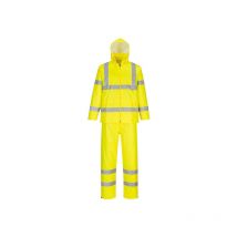 Traje de agua de alta visibilidad Packaway impermeable de poliéster y pvc flúor Portwest H448 m Amarillo