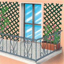 Tralicci In Plastica Per Rampicanti - Colore Bianco - Mt.3x1