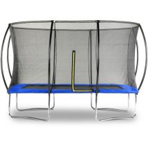 Trampolin rechteckig - 180x270cm - mit Sicherheitsnetz - blau