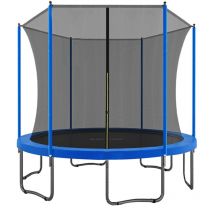 Iztoss - Trampoline Ø265cm - Jardin - Trampoline d'Extérieur - Charge maximale 80 kg - Enfant - Bleu