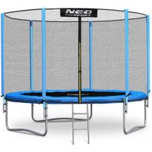 Viking Choice - Trampoline - 252 cm - bleu - avec échelle et filet extérieur - jusqu'à 120 kg - Bleu