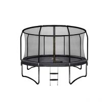 Viking Choice - Trampoline - 366 cm - avec filet et échelle - jusqu'à 150 kg - noir