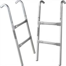Deuba - Monzana Trampoline Ladder 61.5 / 76/90/110 cm 2-3 Steps UV-resistant, Flexible Installation Safety Ladder Access Ladder 76cm -2 Metallstufen